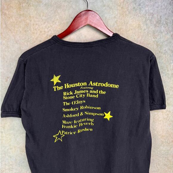 VTG 1981 SuperFest Rnb/Soul Concert T Shirt Sz L Black Rick James Houston Retro - Picture 6 of 7